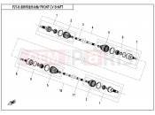 CFMOTO 2015 SSV ZFORCE 800 (CF800) FRONT CV SHAFT - F27-B