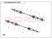 CFMOTO 2015 SSV ZFORCE 800 (CF800) REAR CV SHAFT - F28-B