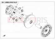 CFMOTO 2015 SSV ZFORCE 800 (CF800) DRIVE PULLEY - E05-1