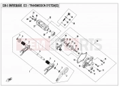 CFMOTO 2015 SSV ZFORCE 800 (CF800) TRANMISSION SYSTEM(â¢) - E06-3