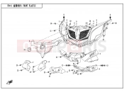 CFMOTO 2019 SSV ZFORCE 800 (CF800) FRONT PLASTICS - F04-1