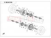 CFMOTO 2013 SSV ZFORCE 800 (CF800US-A) FRONT WHEEL ASSY - F07