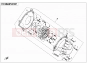 CFMOTO 2013 SSV ZFORCE 800 (CF800US-A) FAN ASSY - E18