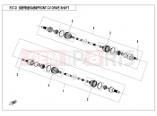 CFMOTO 2020 SSV ZFORCE 800 (CF800US-A) FRONT CV SHAFT (2018) - F27-D