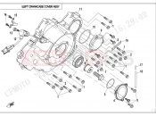 CFMOTO ZFORCE 800 (CF800US-A) LEFT CRANKCASE COVER ASSY. - E01-5-V3