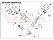 CFMOTO ZFORCE 800 (CF800US-A) CRANKSHAFT @^ CONNECTING ROD @^ PISTON ASSY. - E04-V2