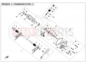 CFMOTO ZFORCE 800 (CF800US-A) TRANSMISSION SYSTEM(3) - E06-3-V4