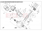 CFMOTO ZFORCE 800 (CF800UTR) CRANKSHAFT @^ CONNETING ROD @^ PISTON ASSY - E04