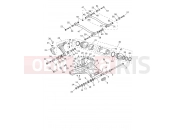 Triumph 2026 Tiger 1200 Desert Swinging Arm Assembly