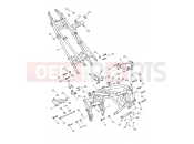 Triumph 2024 Tiger 1200 Rally Pro Frame & Rear Subframe