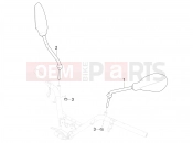 Driving mirror/s - Piaggio MP3 310 Sport E5+ (EU) 2026