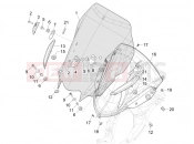 Windshield - Glass - Piaggio MP3 310 Sport E5+ (EU) 2026