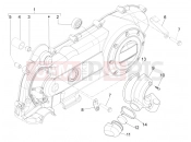 Crankcase cover - Crankcase cooling - Piaggio Typhoon 50 4T E2 (CA, US) 2023