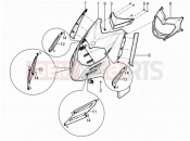 Front shield - Piaggio Typhoon 50 4T E2 (CA, US) 2023