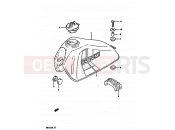 SUZUKI DR125S D (1983) 33 - FUEL TANK