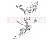 SUZUKI DR125S D (1983) 25 - TURN SIGNAL LAMP (E02)