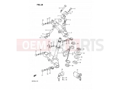 35 - STEERING STEM - Suzuki DR125S F (1985)
