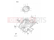 SUZUKI DR125S J (1988) 4 - CRANKCASE COVER