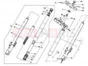 DUCATI 1991 Supersport 750 SS FRONT FORK DM 007707 » FRONT SUSPENSION