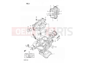 SUZUKI DR200 G (1986) 1 - CYLINDER HEAD