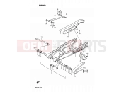 46 - REAR SWINGING ARM - Suzuki DR200 M (1991)