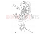 41 - FRONT WHEEL - Suzuki DR200SE X (1999)