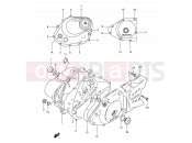 4 - CRANKCASE COVER - Suzuki DR200SE K2 (2002) (E03,E28,E33)