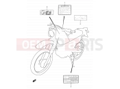 37 - LABEL - Suzuki DR200SE K2 (2002) (E03,E28,E33)