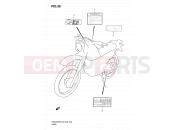 38 - LABEL - Suzuki DR200SE K6 (2006) (E03,E28,E33)