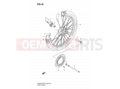 42 - FRONT WHEEL - Suzuki DR200SE K6 (2006) (E03,E28,E33)