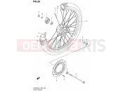 55 - FRONT WHEEL - Suzuki DR200SE L2 (2012) (E24)