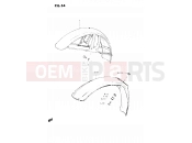 SUZUKI DR250S D (1983) 54 - FRONT FENDER