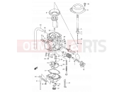 9A - CARBURETOR (MODEL N/P/R E21) - Suzuki DR250S M (1991)