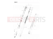 SUZUKI DR250S Z (1982) 51 - FRONT FORK