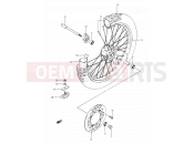 SUZUKI DR350 L (1990) (E03,E28,E33) 35 - FRONT WHEEL