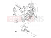 SUZUKI DR350 L (1990) (E03,E28,E33) 45 - REAR WHEEL (MODEL L/M/N/P)