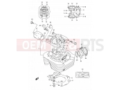 1 - CYLINDER HEAD - Suzuki DR350 M (1991) (E01)