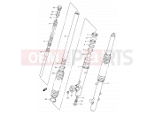 38A - FRONT DAMPER (MODEL S/T E01) - Suzuki DR350 M (1991) (E01)