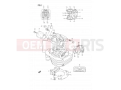 SUZUKI DR350S L (1990) (E02) 1 - CYLINDER HEAD
