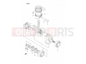 SUZUKI DR350S L (1990) (E02) 5 - CRANKSHAFT