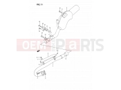 SUZUKI DR350S L (1990) (E02) 11 - MUFFLER