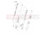 SUZUKI DR350S M (1991) (E02) 33B - FRONT DAMPER (DR350SR E22,E24)