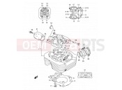 1 - CYLINDER HEAD - Suzuki DR350SE S (1995) (E02)