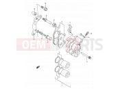 48 - FRONT CALIPER - Suzuki DR350SE S (1995) (E02)