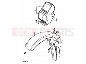 42 - FRONT FENDER (MODEL G E16,E18,E22,E24) - Suzuki DR600R G (1986)