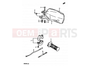 47 - RIGHT HANDLE SWITCH (MODEL G) - Suzuki DR600R G (1986)