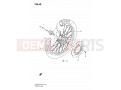 SUZUKI DR650SE K9 (2009) (E24) 46 - FRONT WHEEL