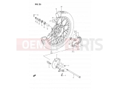 SUZUKI DS80 H (1987) (E24) 25 - FRONT WHEEL