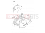 SUZUKI DS80 J (1988) (E03) 3 - CRANKCASE COVER