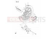 SUZUKI DS80 J (1988) (E03) 25 - FRONT WHEEL